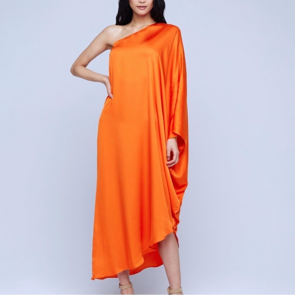 L'AGENCE Bold Orange Dress